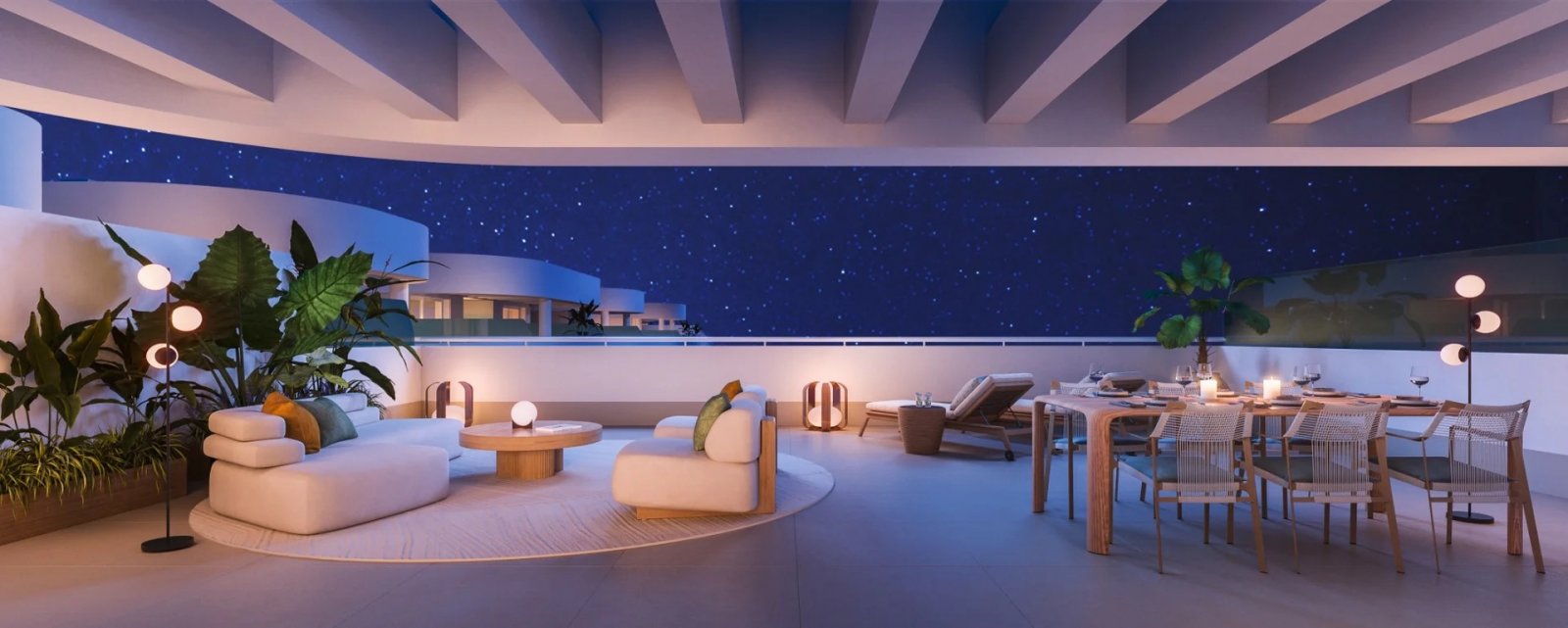 Modernes Apartment mit Meerblick, Solarium und Pool in Torrox