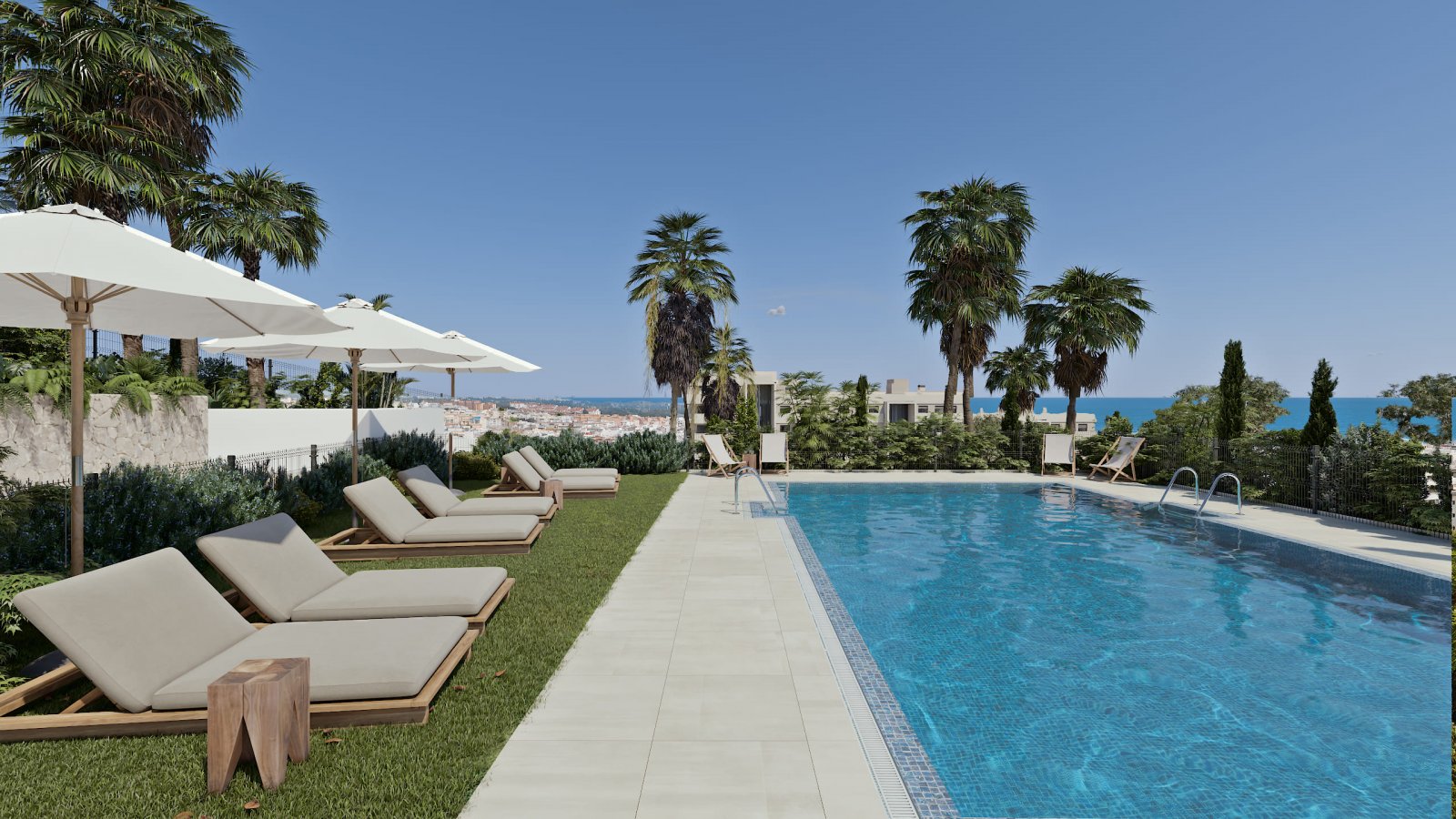 Exklusive Residenz → 1 km vom Meer und Gemeinschaftspool entfernt → Estepona