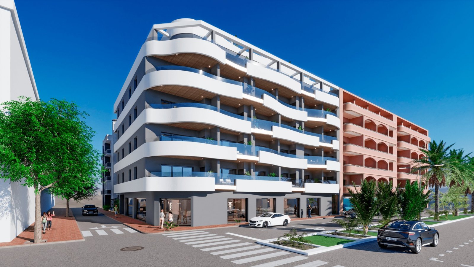 Moderne Apartments und Penthäuser, 100 m vom Strand entfernt, Torrevieja