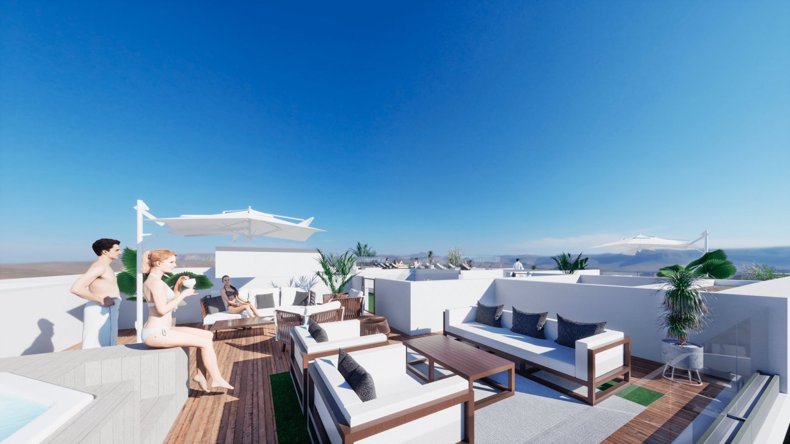 Moderne Apartments und Penthäuser, 100 m vom Strand entfernt, Torrevieja