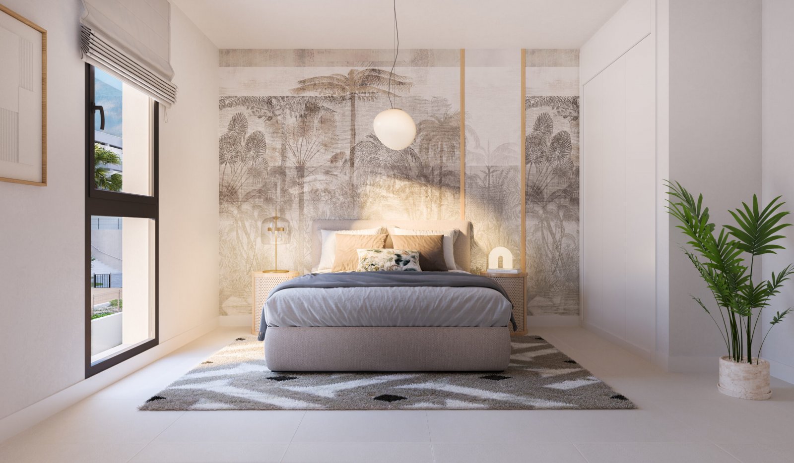 Moderne Residenz mit Meerblick und Pool in Estepona