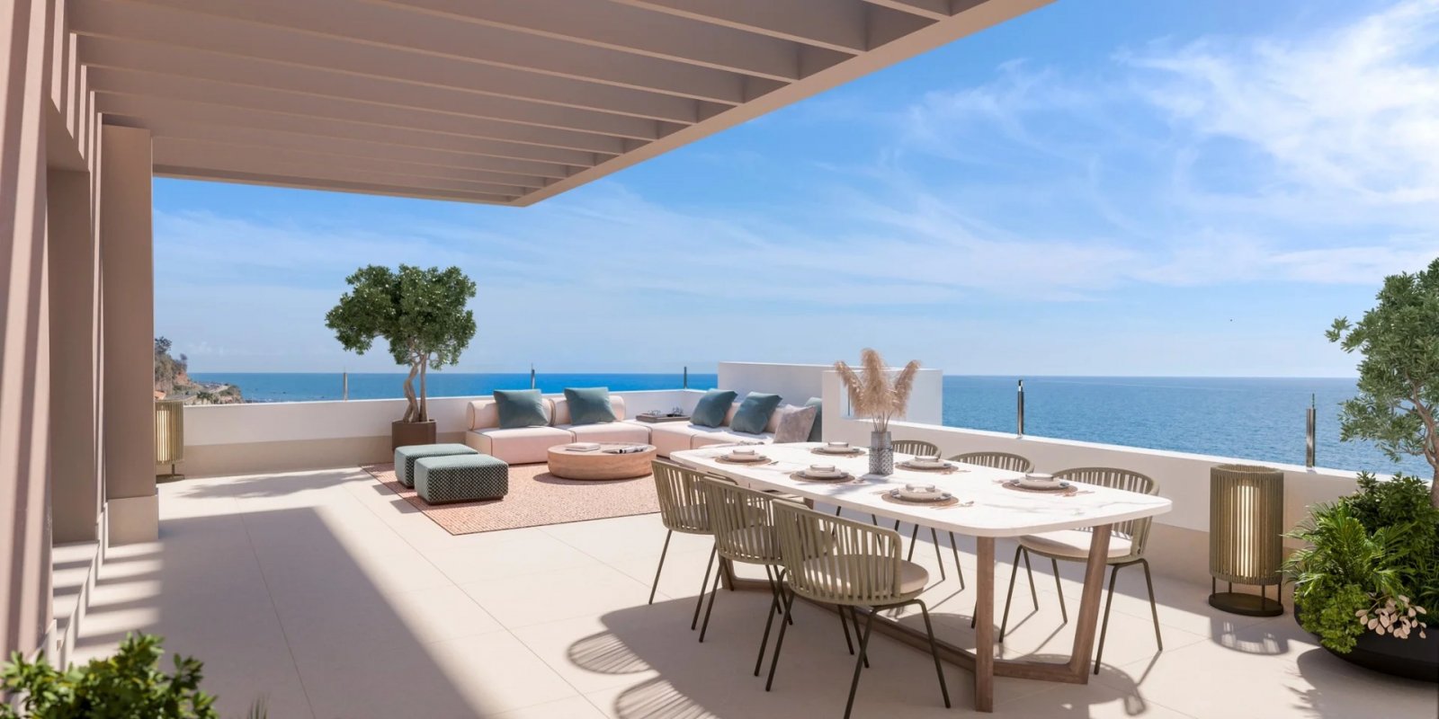 Elegantes Apartment in erster Strandreihe mit Blick auf den Strand von Vélez-Málaga