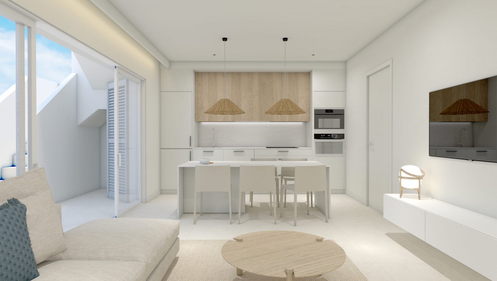 Exklusive Apartments und Bungalows, 800 m vom Meer entfernt, Torre de la Horadada