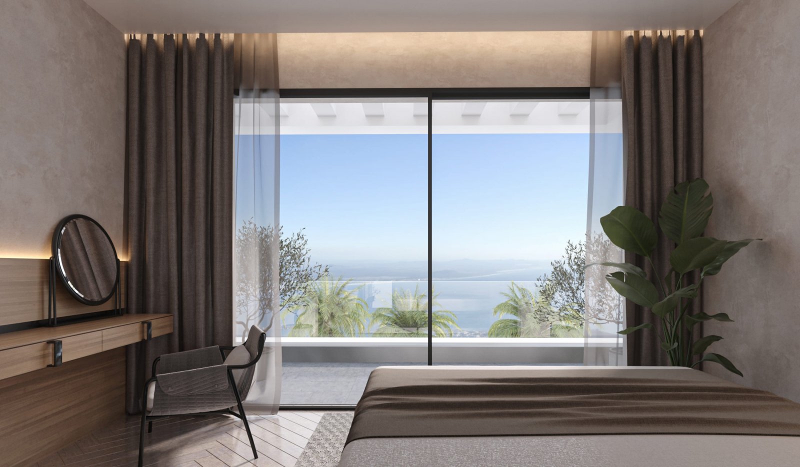 Modernes Apartment mit Meerblick, Terrasse und Pool, Buenas Noches