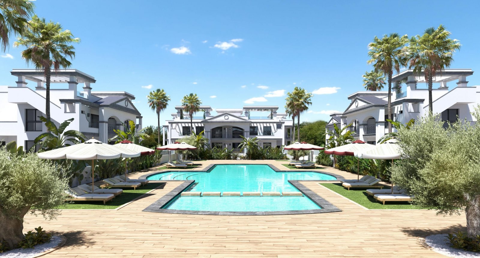 Exklusive Bungalows, private Gärten, Solarium und Swimmingpool, Ciudad Quesada