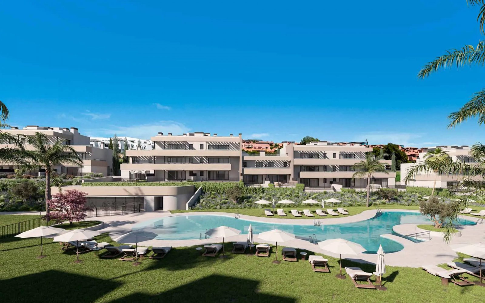 Moderne Apartments mit Meerblick, 2 km vom Strand entfernt, Casares