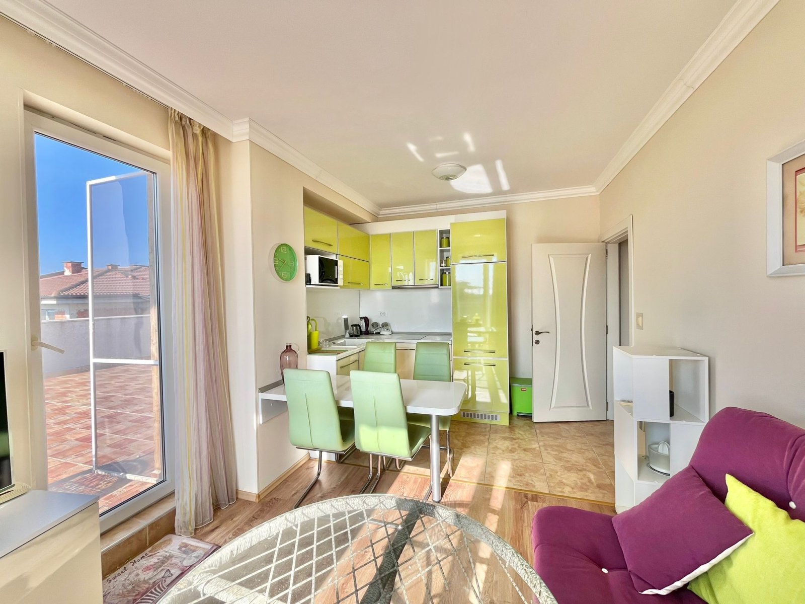 Appartamento con tre camere da letto con vista mare nel complesso Melia 10 a Ravda, Bulgaria