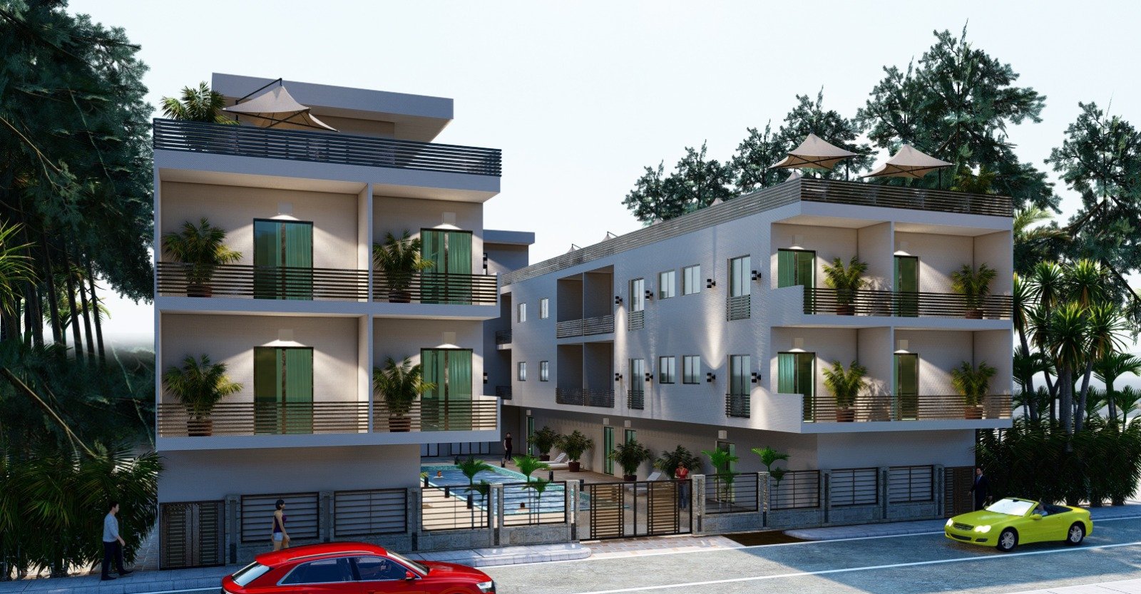 Zwei-Zimmer-Apartment mit Poolblick – Ratenzahlung möglich, Athena Resort, Hurghada