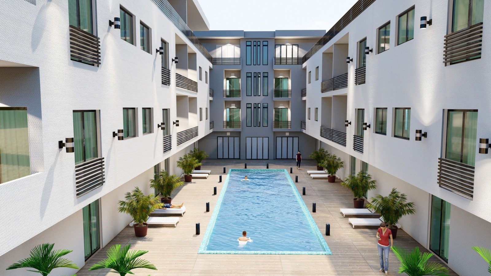 Zwei-Zimmer-Apartment mit Poolblick – Ratenzahlung möglich, Athena Resort, Hurghada