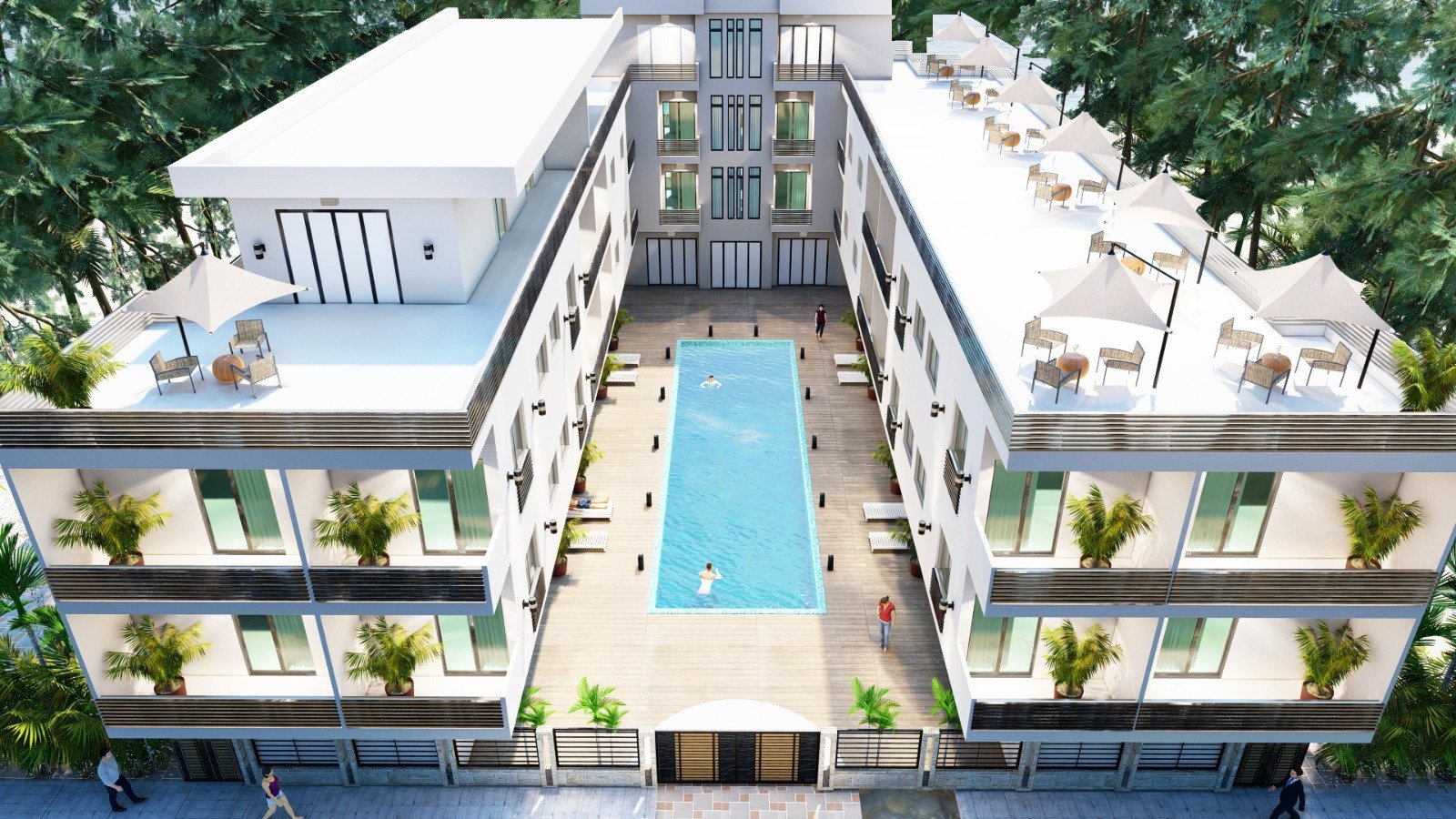 Appartamento con due camere, pagamento rateale e vista sulla piscina, Athena Resort, Hurghada