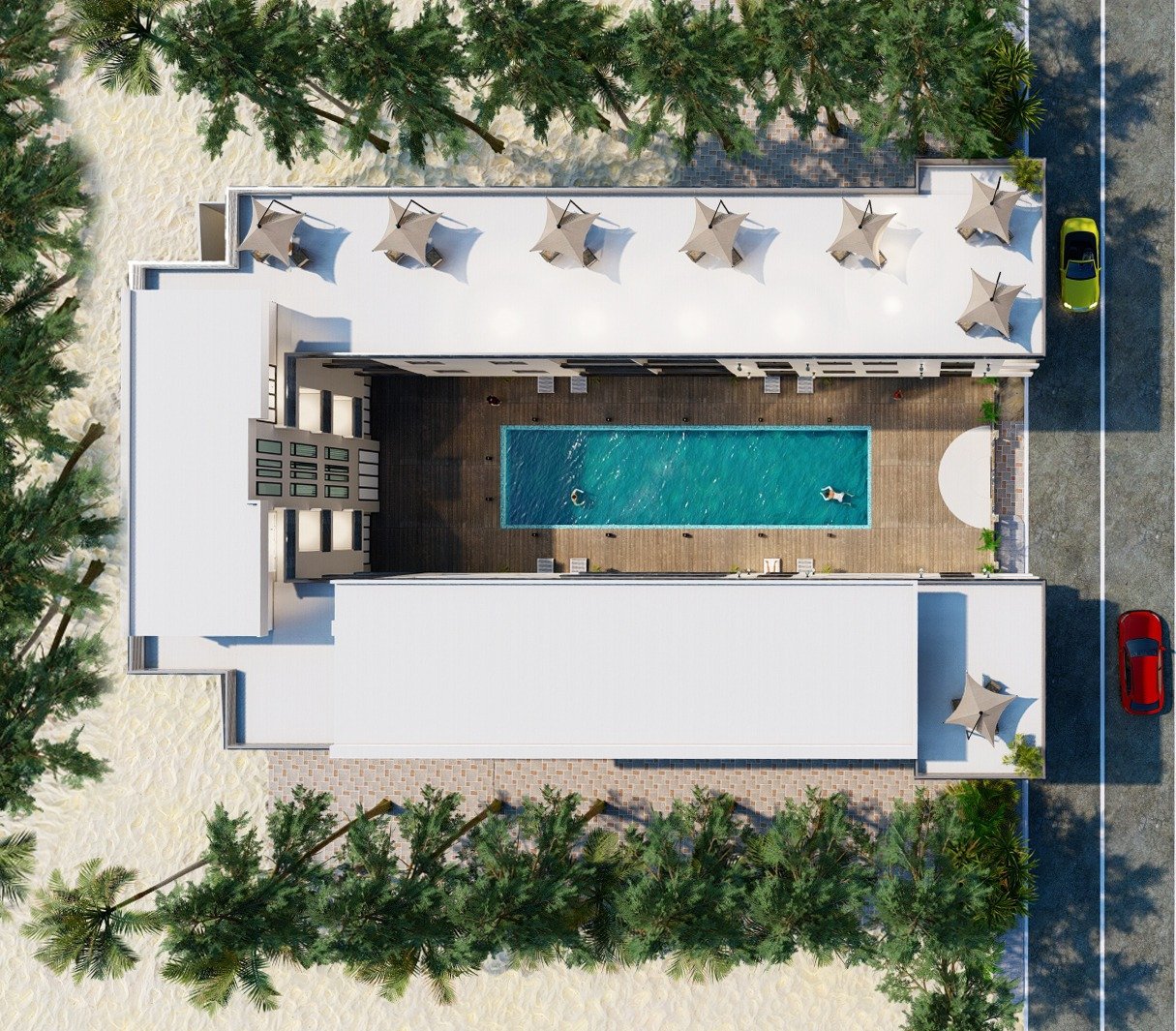 Appartamento con due camere, pagamento rateale e vista sulla piscina, Athena Resort, Hurghada