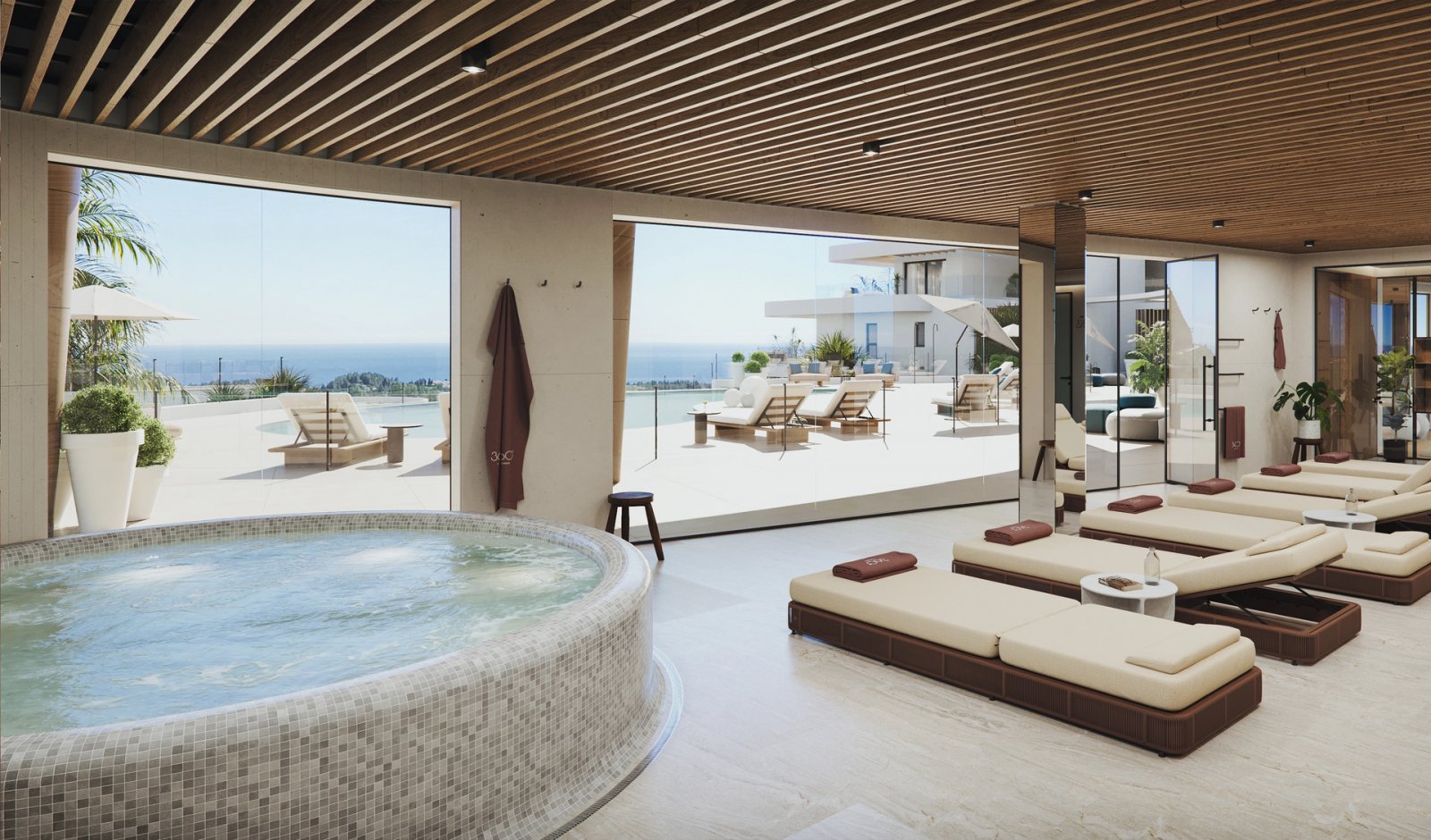 Moderne Apartments, Meerblick und in der Nähe des Golfplatzes Las Lagunas de Mijas