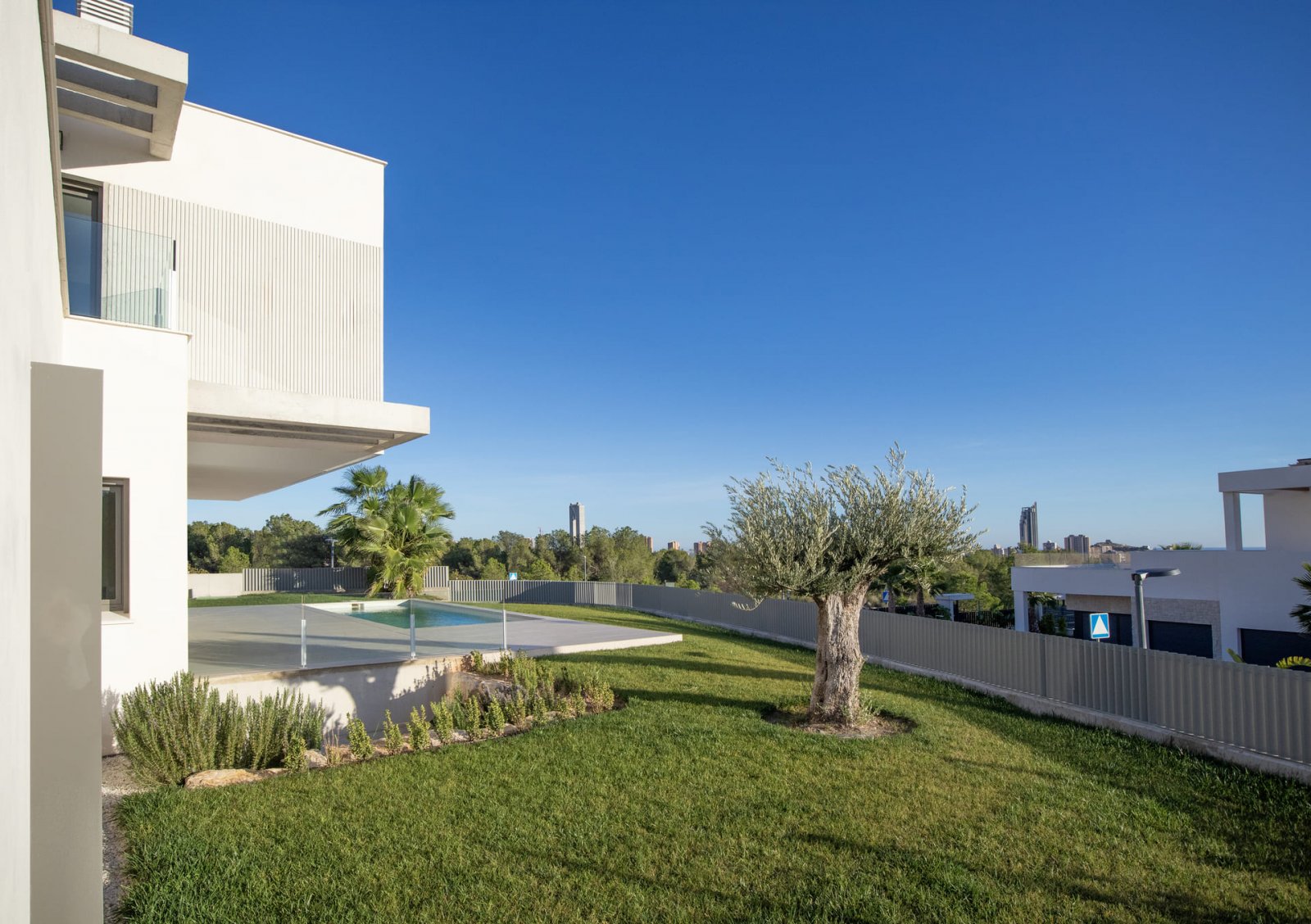 Moderne Chalets mit privatem Pool und Meerblick, Finestrat