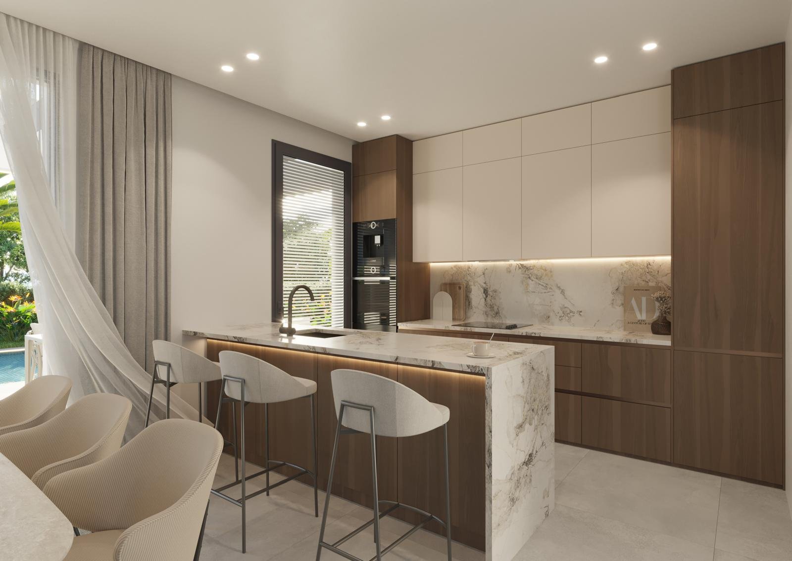 Moderne Chalets mit privatem Pool und Meerblick, Finestrat