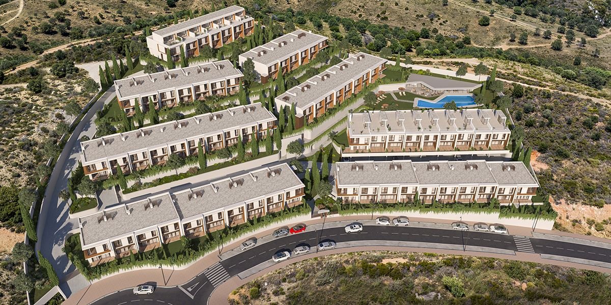 Exklusives Stadthaus mit Meerblick und 2 km vom Strand entfernt, La Cala de Mijas