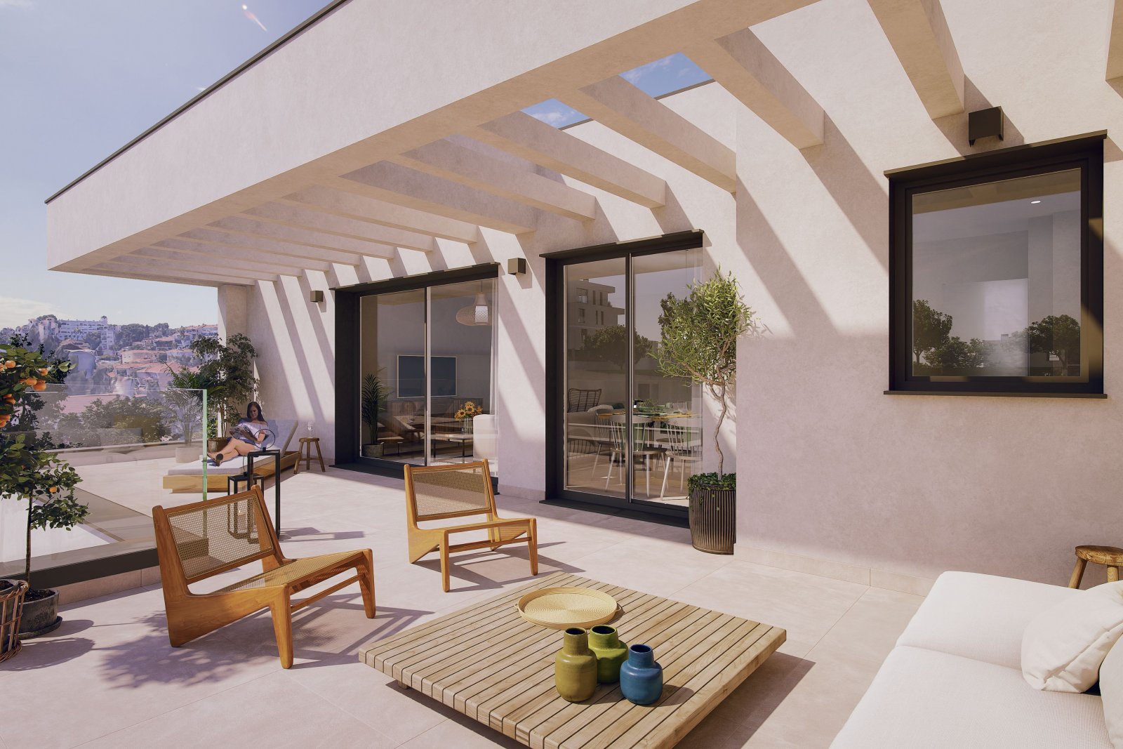 Moderne Apartments und Penthäuser, 1 km vom Meer entfernt, mit Pool und Garten, Torremolinos