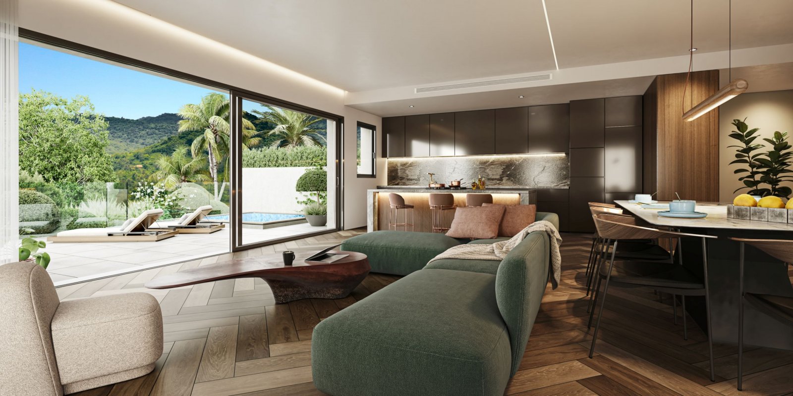 Exklusive Residenz, 2 km vom Meer und 1 km vom Golfplatz entfernt, Marbella