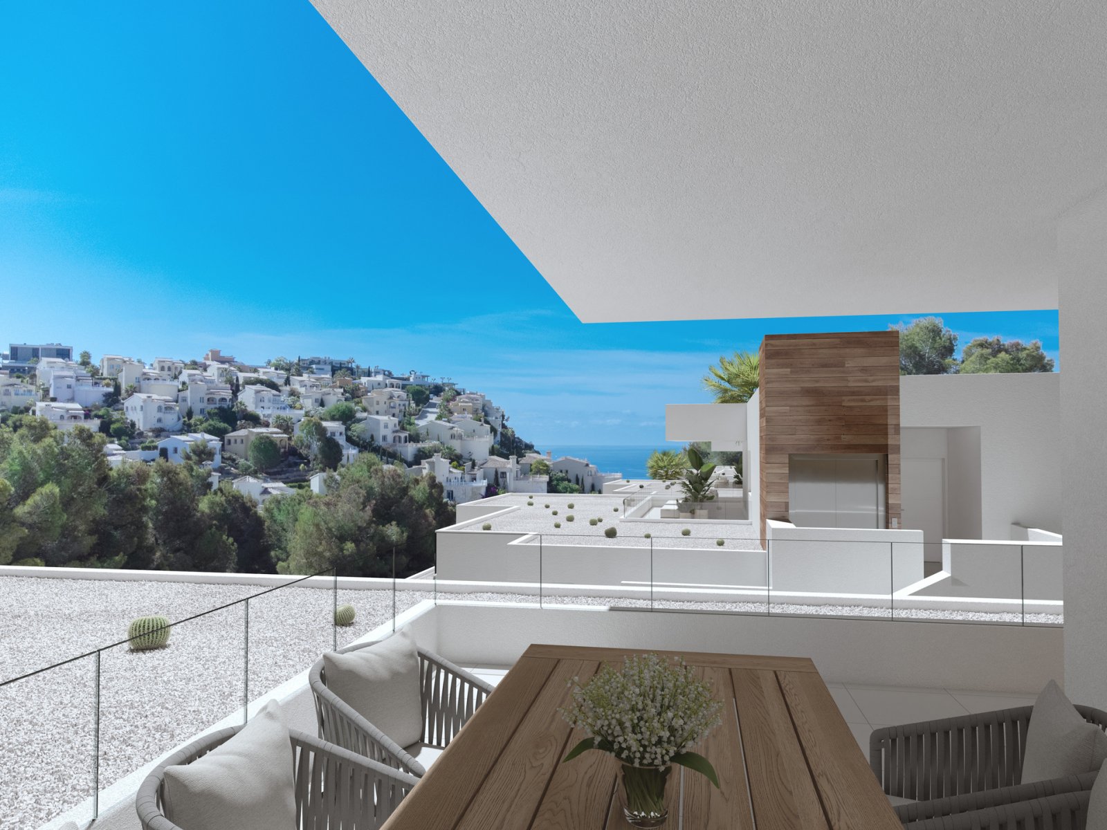 Moderne Apartments mit Terrasse, 2 km vom Meer entfernt, Cumbre del Sol