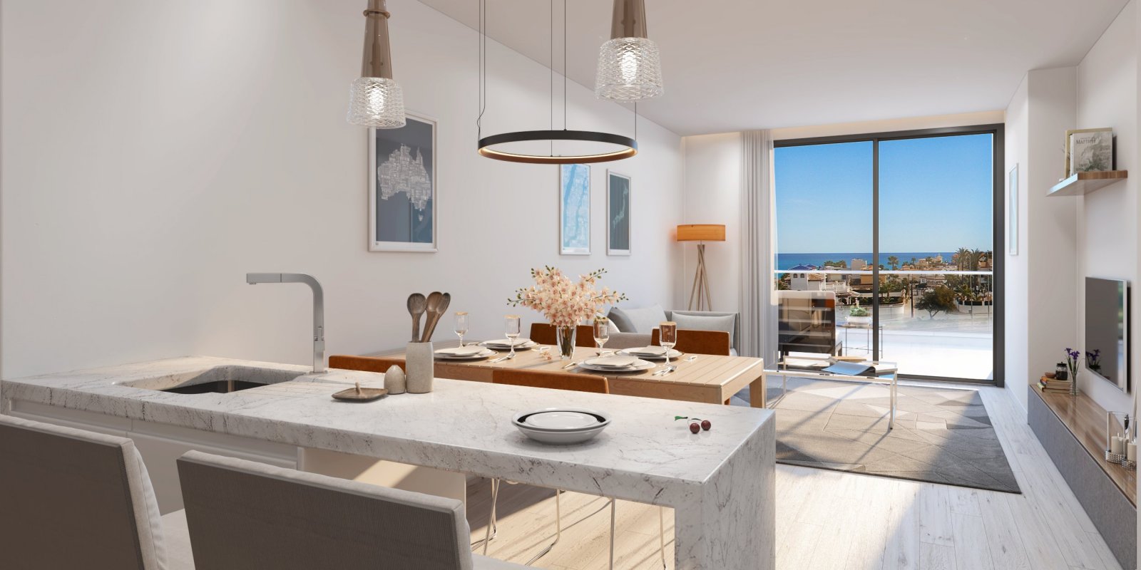 Exklusive Apartments, 0,5 km vom Meer entfernt, Orihuela Costa