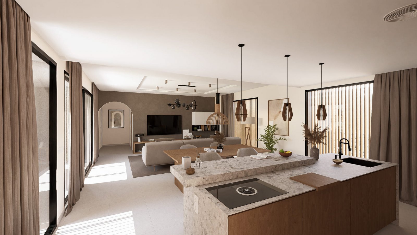 Exklusive Einfamilienhäuser, privater Pool und Garten, Murcia