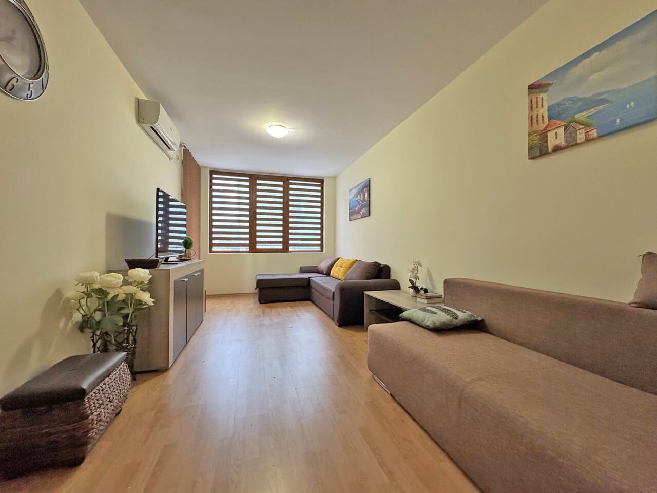 Appartamento di tre locali nel complesso residenziale Levsha con vista sulla piscina, Sunny Beach, Bulgaria