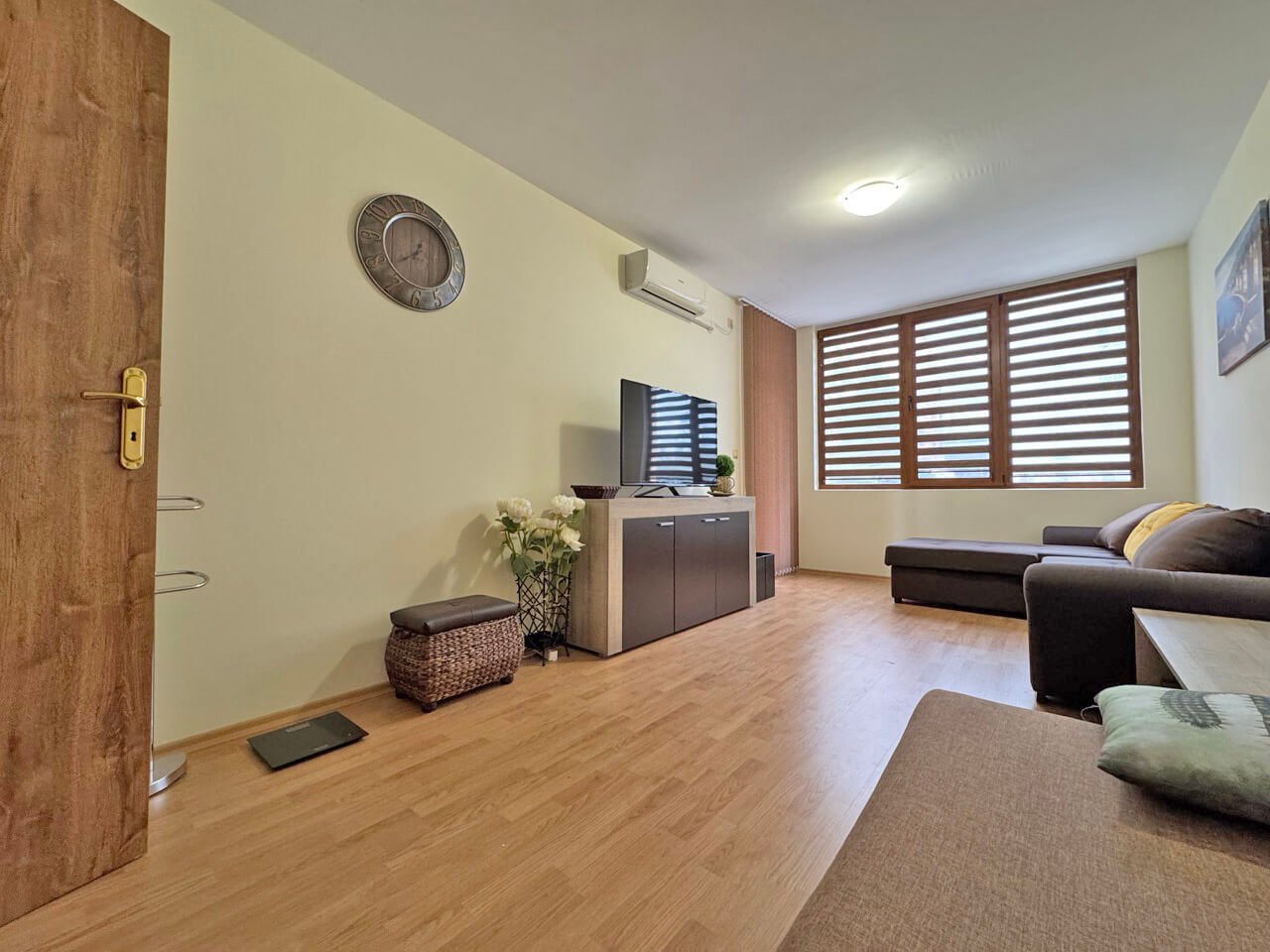 Appartamento di tre locali nel complesso residenziale Levsha con vista sulla piscina, Sunny Beach, Bulgaria