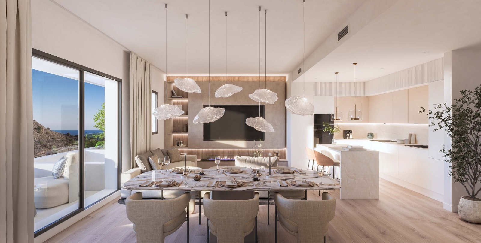 Moderne Apartments, 400 m vom Meer entfernt und mit Gemeinschaftspool, La Vila Joiosa