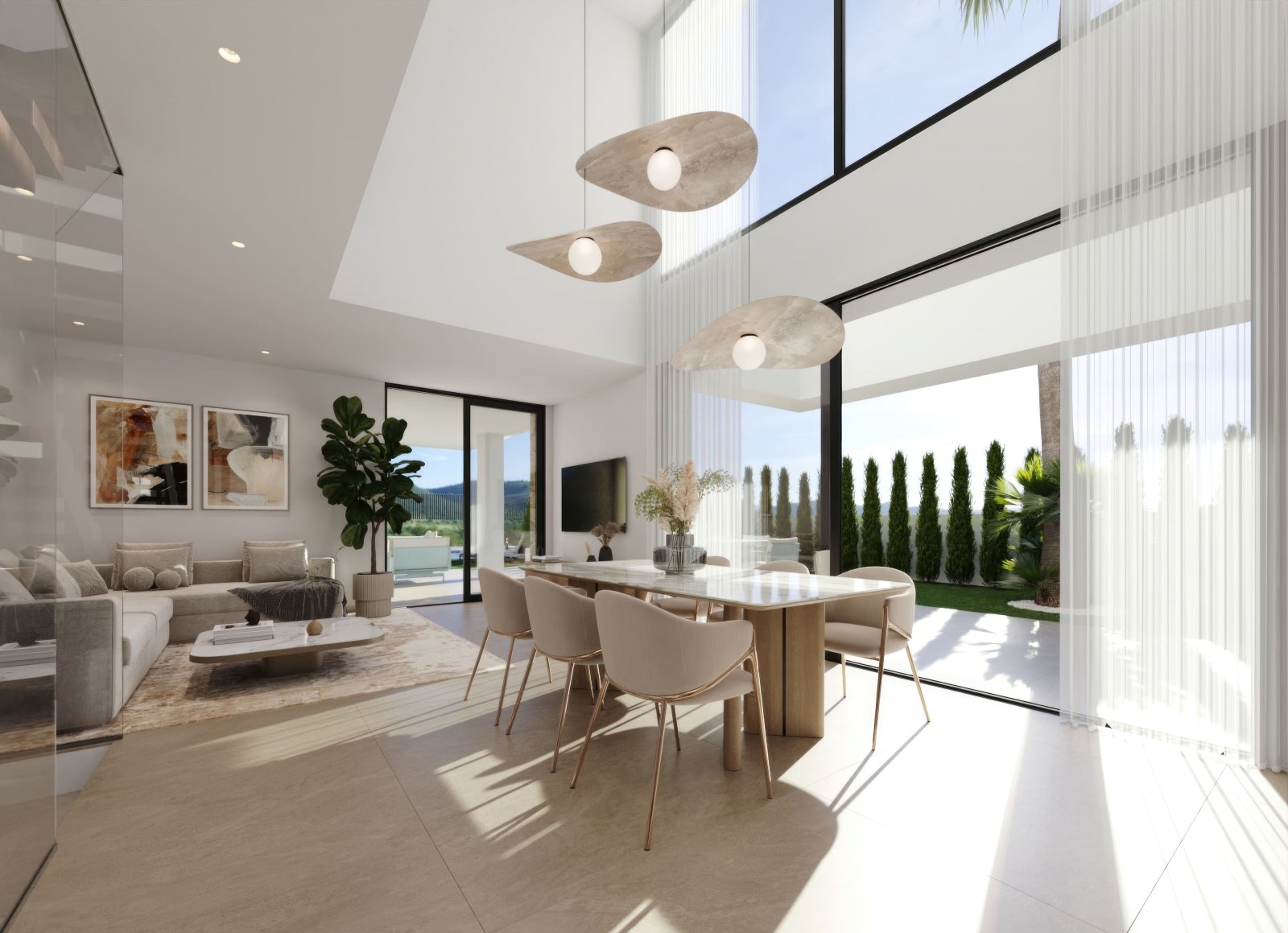 Exklusive Villen mit Pool und Garten, 3 km vom Meer entfernt, Finestrat