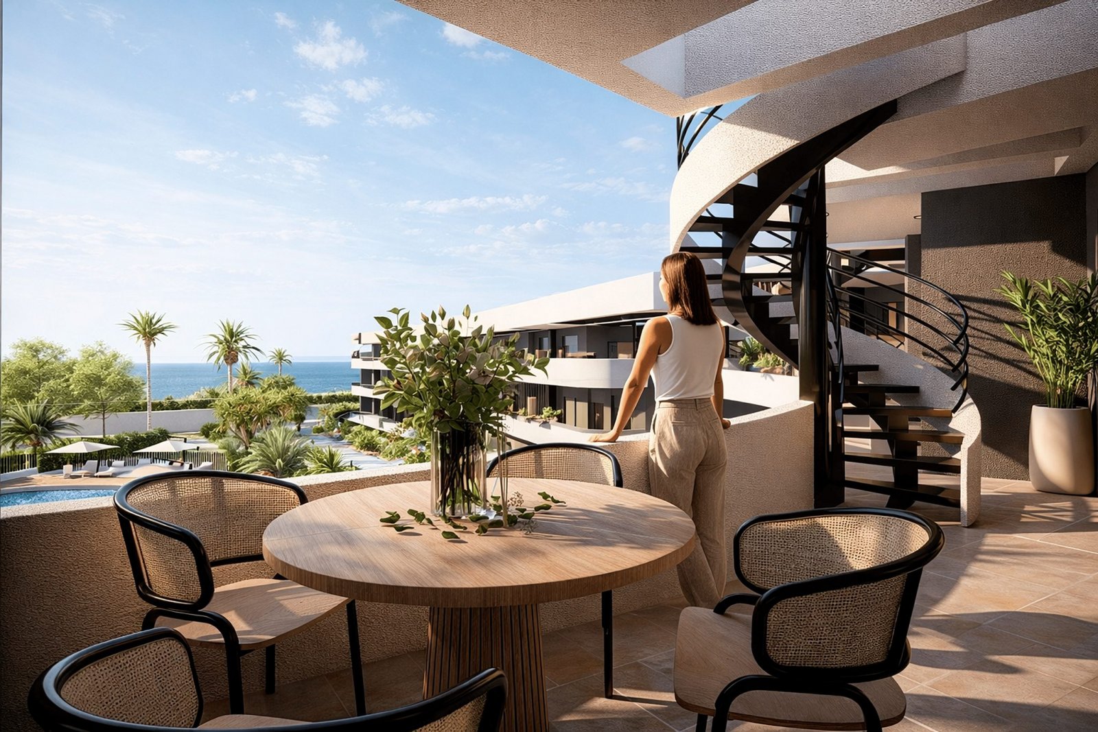 Moderne Apartments, 700 m vom Strand entfernt mit Meerblick, Los Alcázares