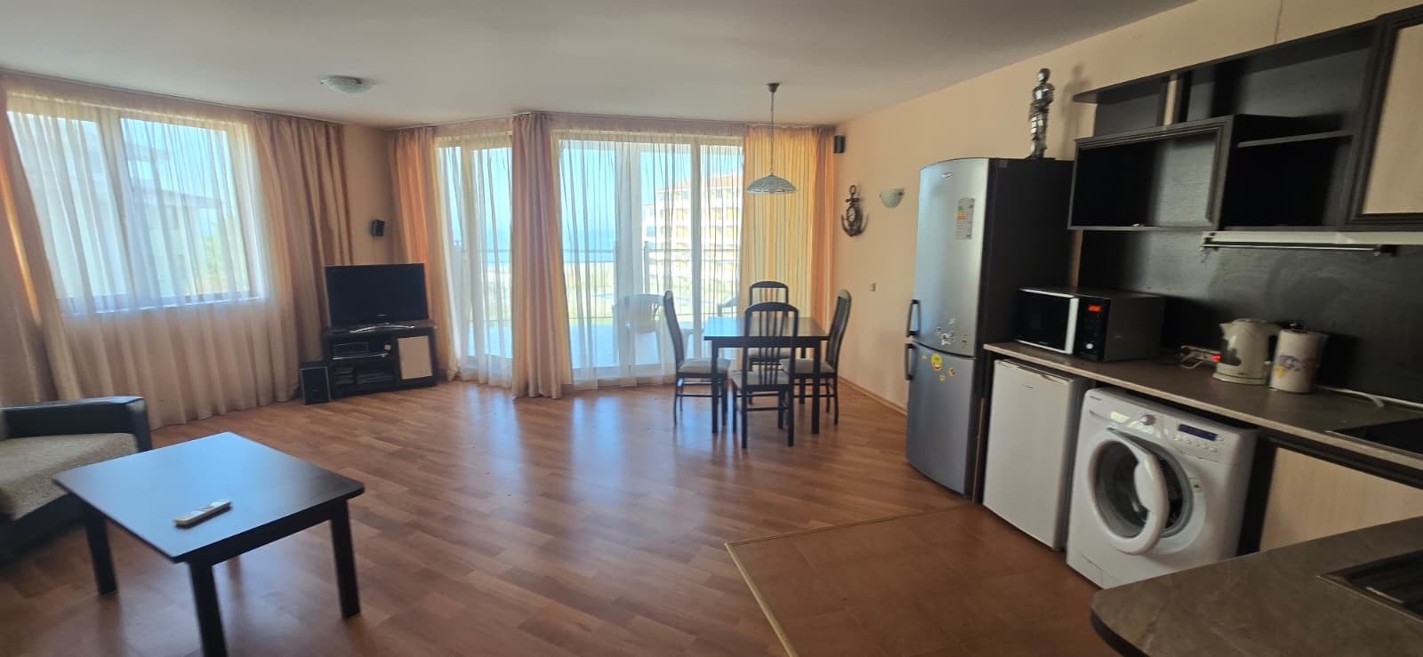 Appartamento con 2 camere da letto e vista mare a Tsarevo, regione di Burgas, Bulgaria