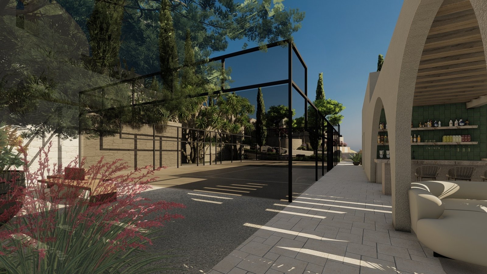 Geräumige Apartments mit privatem Garten und Swimmingpool, Sportanlagen, Guaro