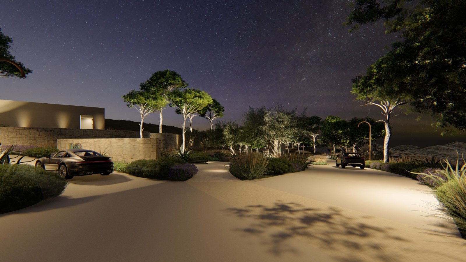 Geräumige Apartments mit privatem Garten und Swimmingpool, Sportanlagen, Guaro