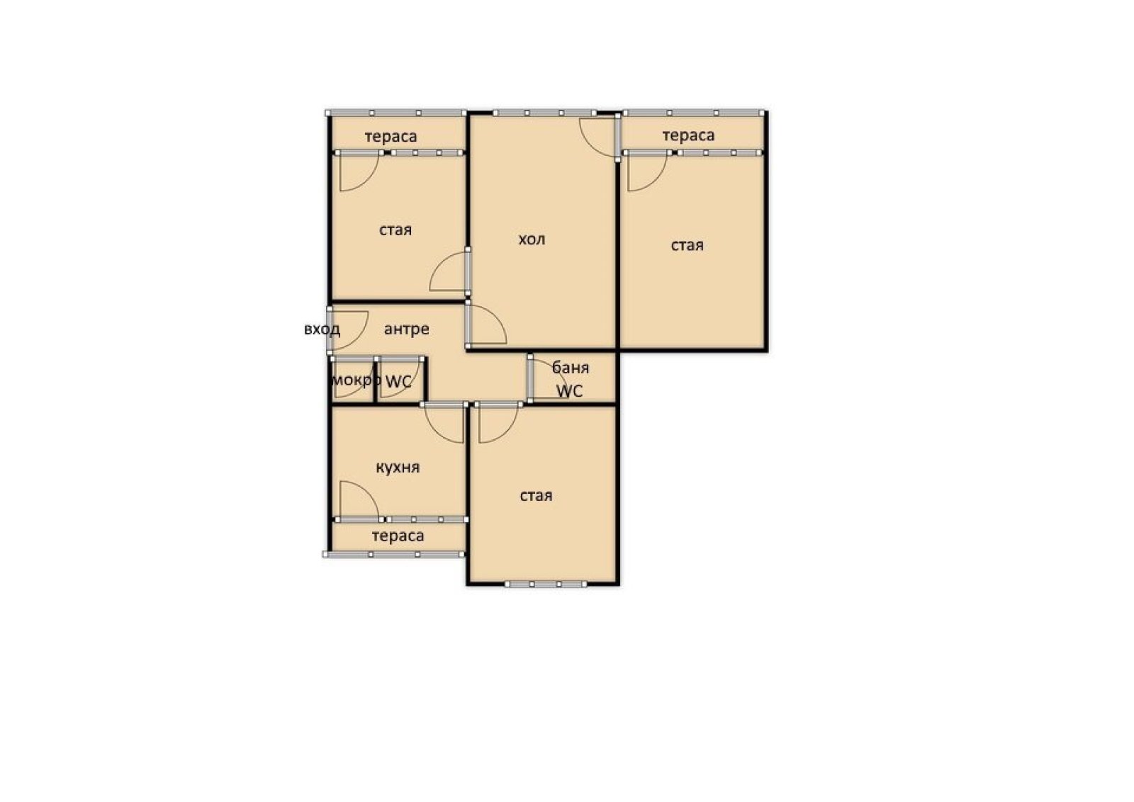 Appartamento di 4 locali vicino alla metropolitana a Mladost 1 | 108 m²