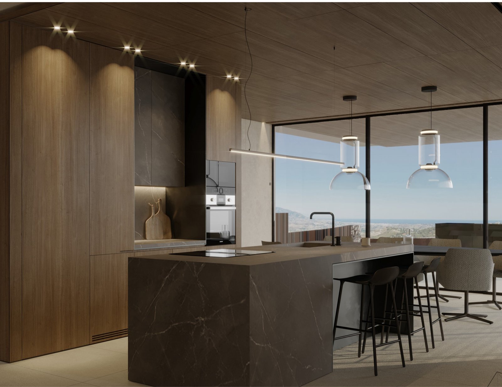 Luxusvilla mit Meerblick und privatem Pool, Estepona