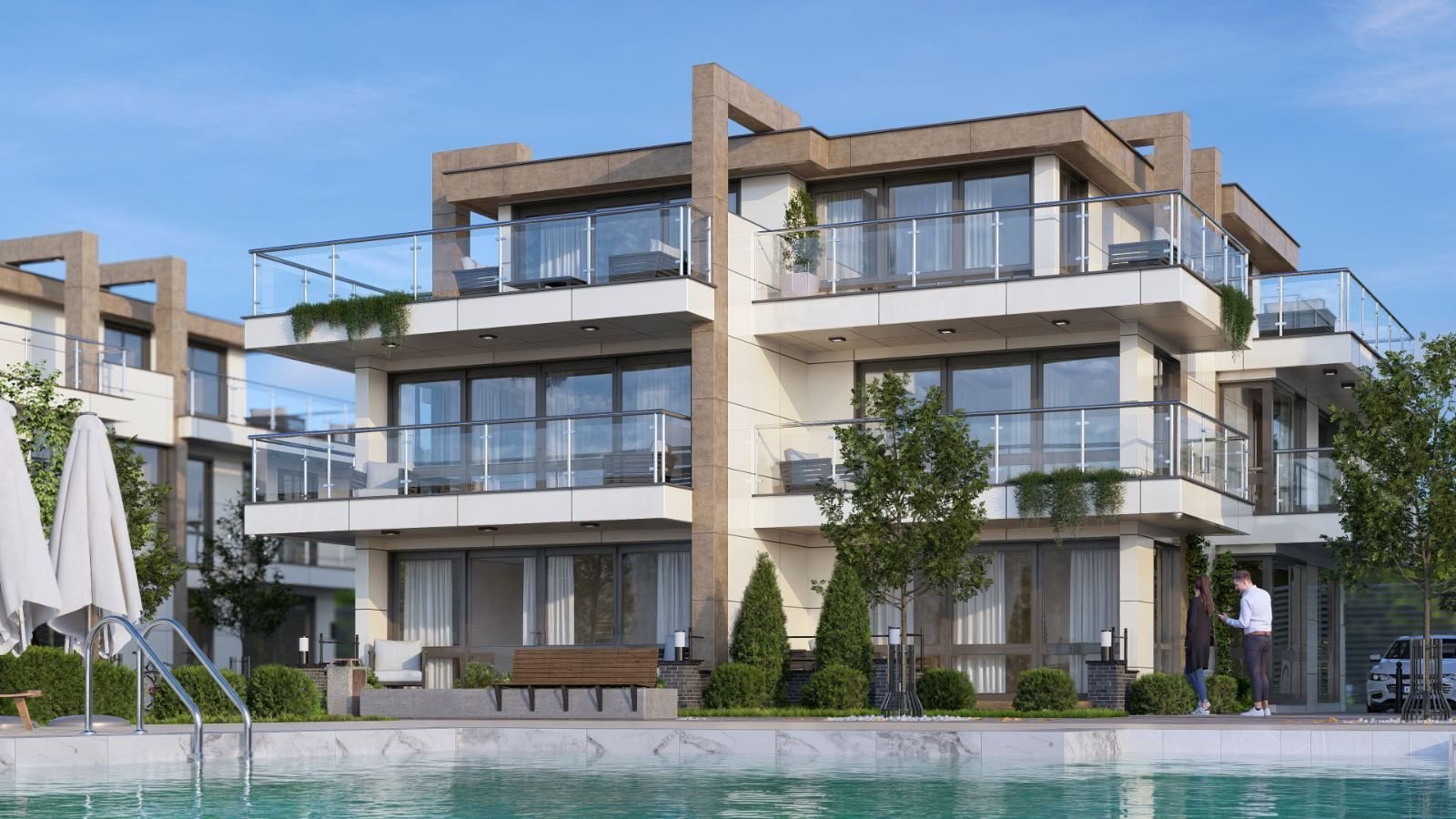 Baia di Burgas, zona Lahana (tra Pomorie e Sarafovo) Data di completamento: dicembre 2027 Prezzo a partire da €2.150 per mq Prima linea sul mare – su