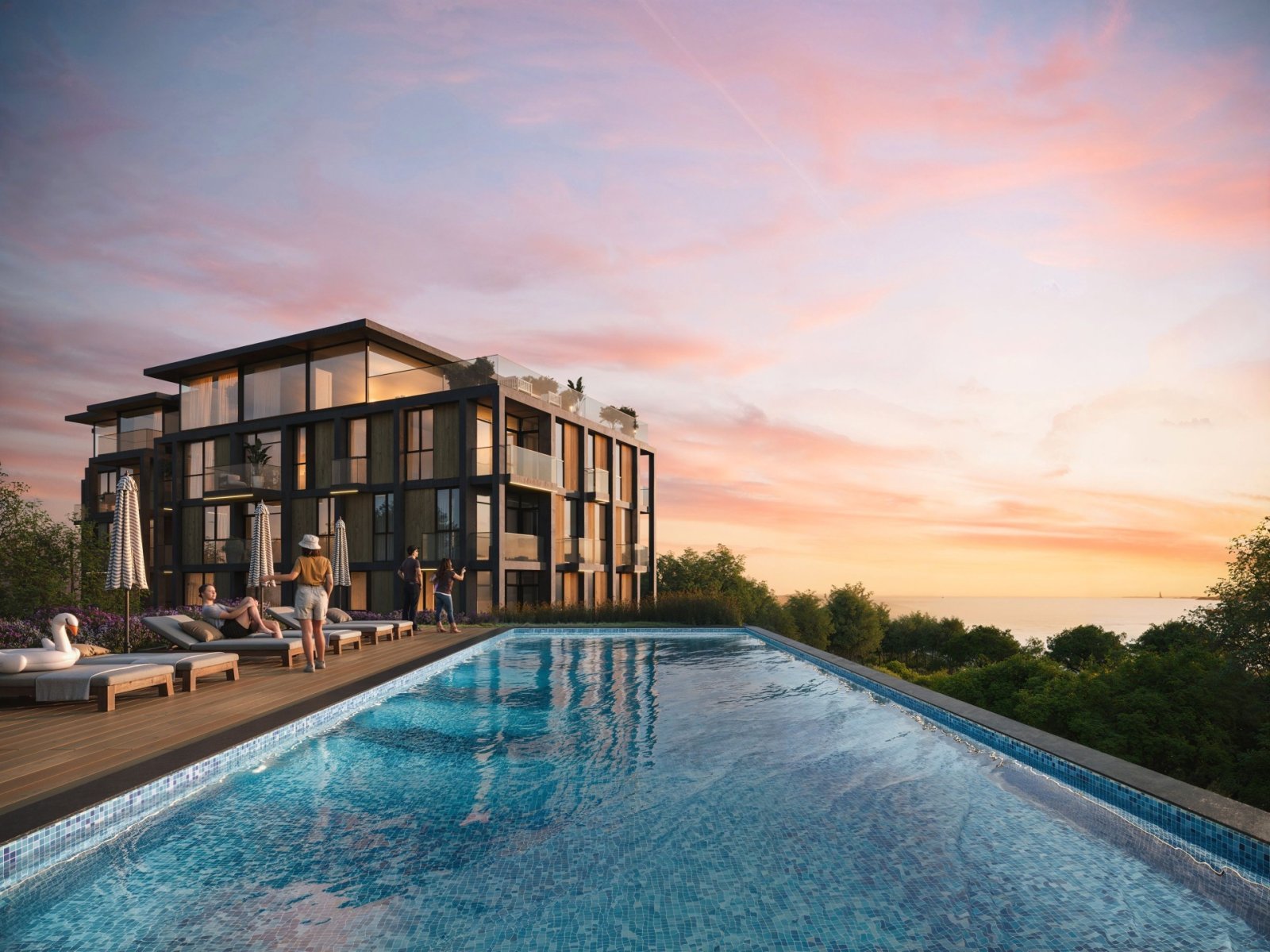 Varna: STUDIO CON VISTA MARE nel complesso Hills a Varna 