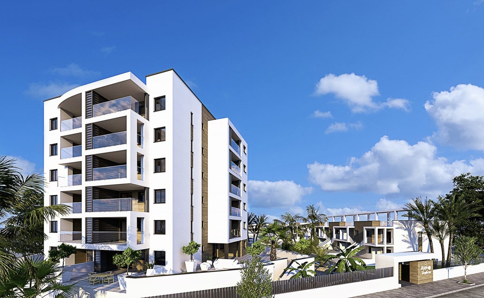 Charmante Bungalows, 600 m vom Strand entfernt mit Meerblick, Mil Palmeras