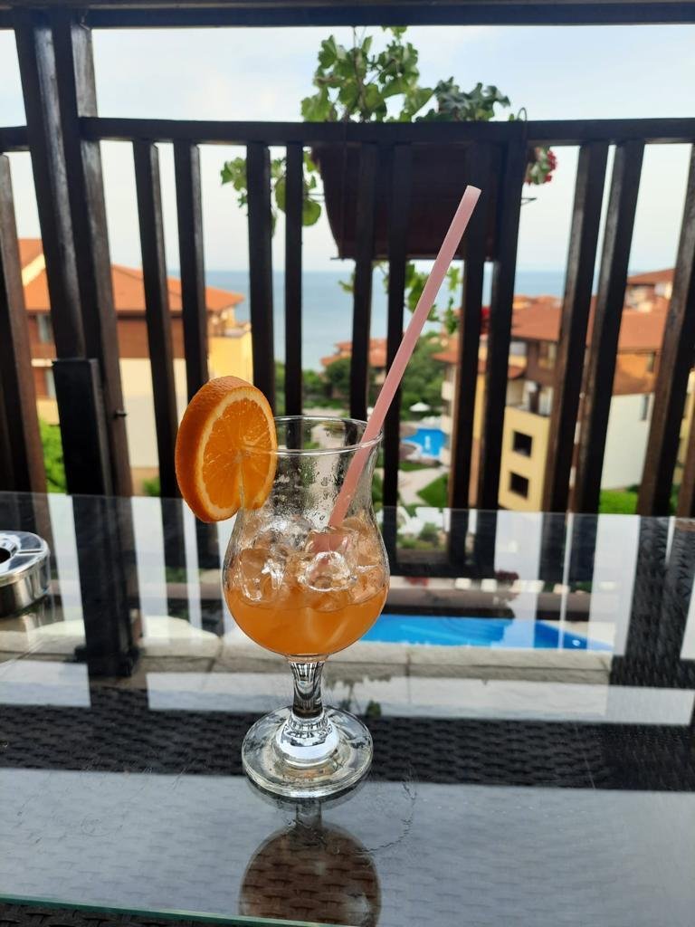 Studio con vista sul mare nel complesso Garden of Eden a Sweti Wlas, Bulgaria