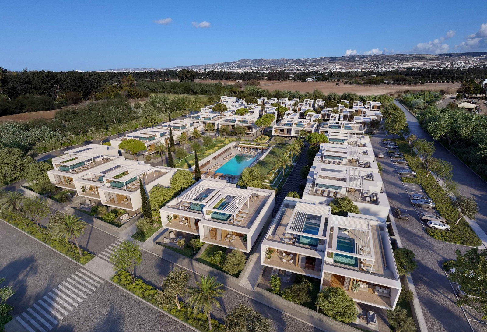 Luxuriöse Drei-Zimmer-Wohnung direkt an der Küste von Geroskipou, Paphos