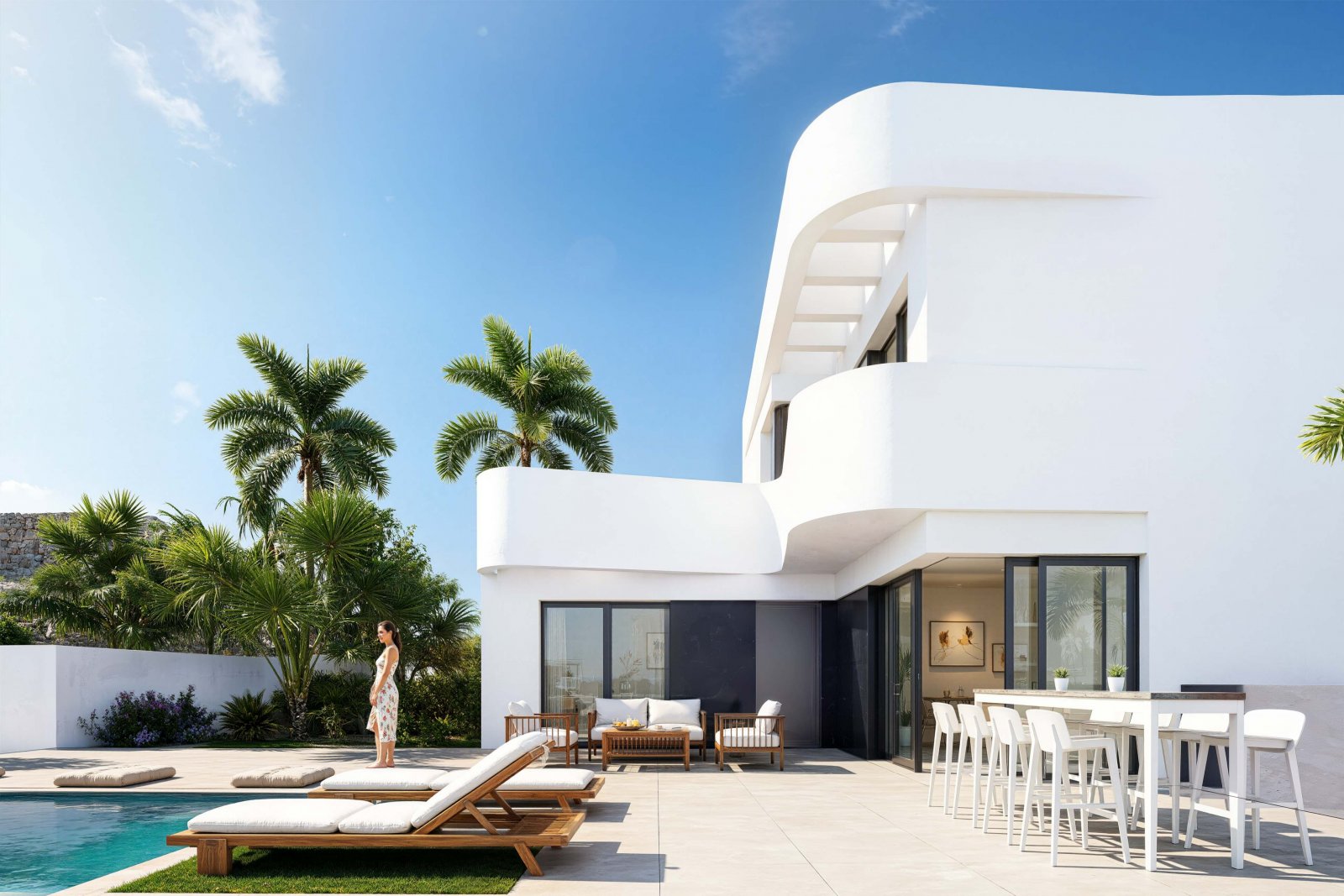 Exklusives freistehendes Haus mit privatem Pool am Golfplatz, Algorfa