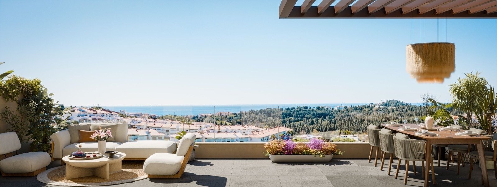 Sonnige Apartments, 3 km vom Meer entfernt und mit Swimmingpool, Mijas