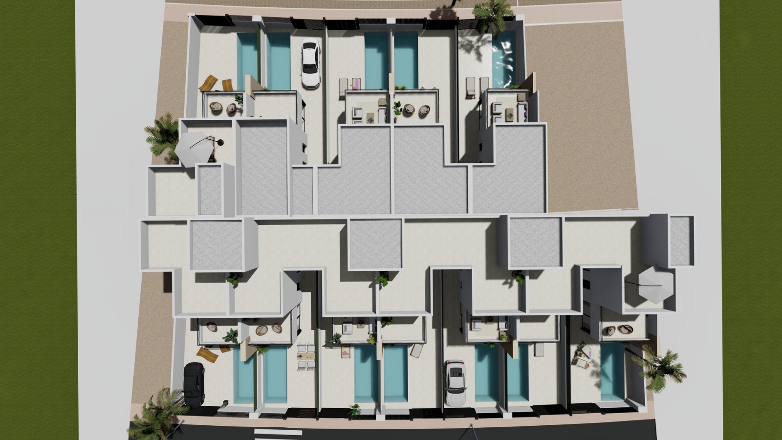 Modernes neues Stadthaus mit Schwimmbad und Nähe zum Meer San Javier