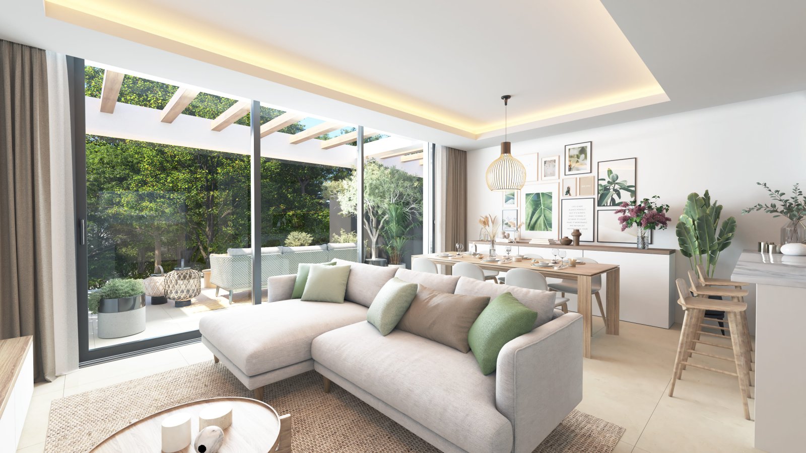 Luxuriöse Stadthäuser, 1 km vom Meer entfernt, mit Jacuzzi und Garten, Las Lagunas de Mijas