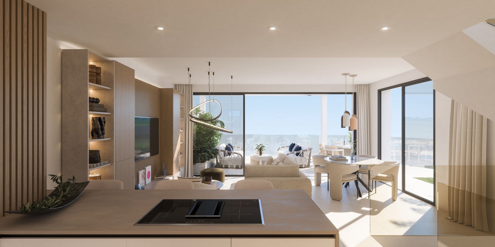 Exklusive Stadthäuser, Meerblick und 3 km von der Küste entfernt, Mijas