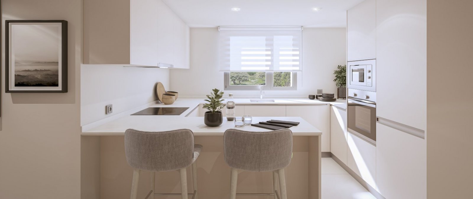 Exklusive Wohnungen mit Meerblick, 2 km vom Strand entfernt, Manilva