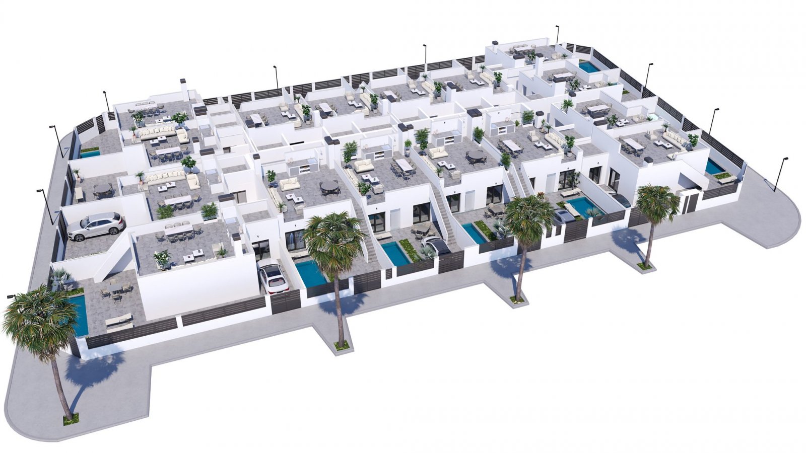 Modernes Reihenhaus mit privatem Pool und Garten, in der Nähe des Flughafens Torre-Pacheco