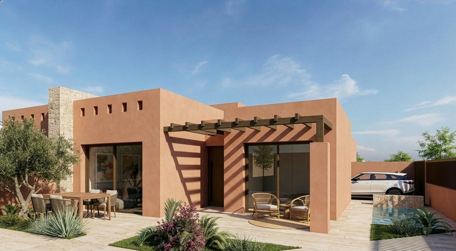 Exklusive Einfamilienhäuser, privater Pool und Garten, Roldán