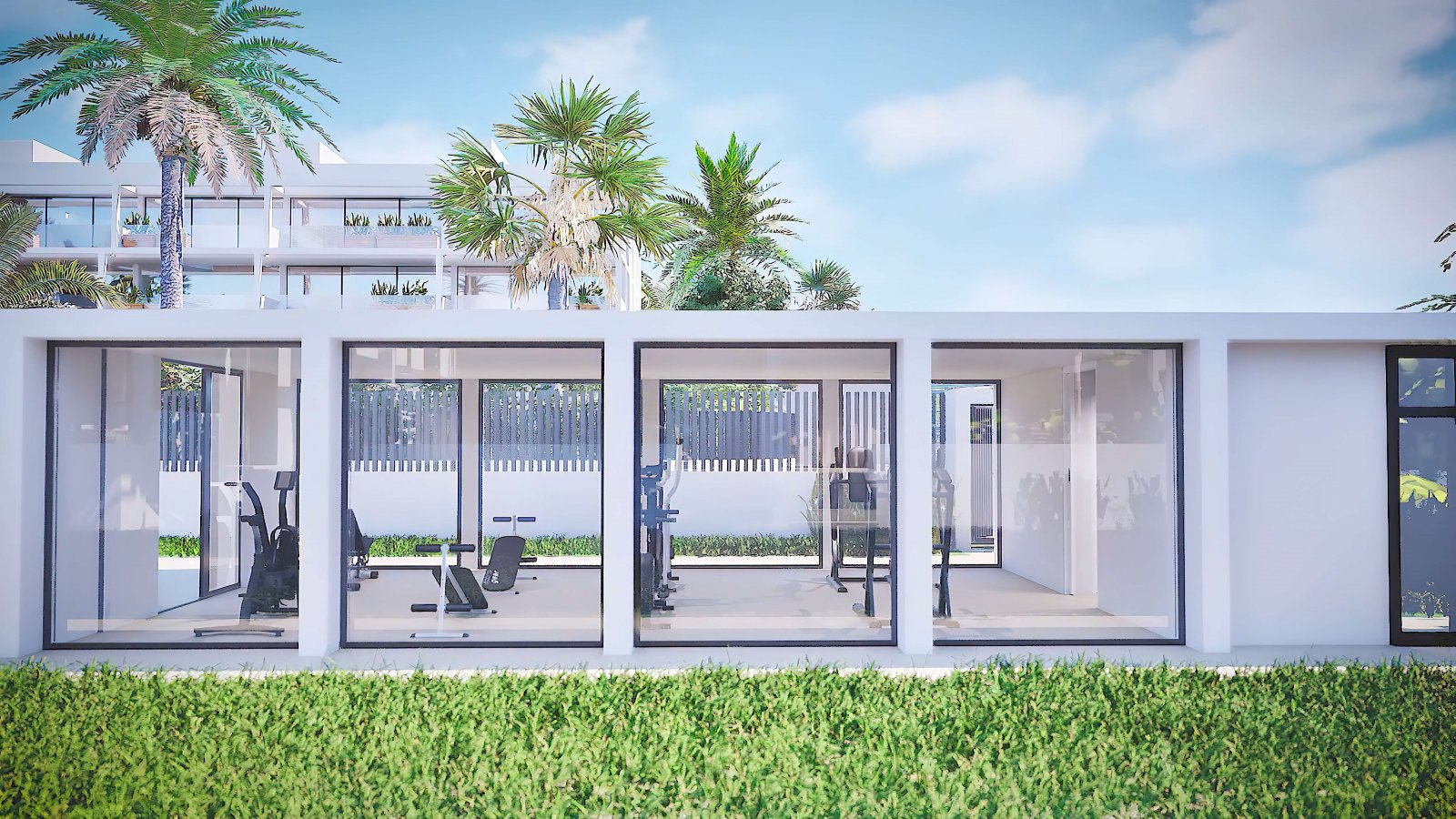 Sonnige Apartments, 400 m vom Meer entfernt, mit Swimmingpool, Mar de Cristal