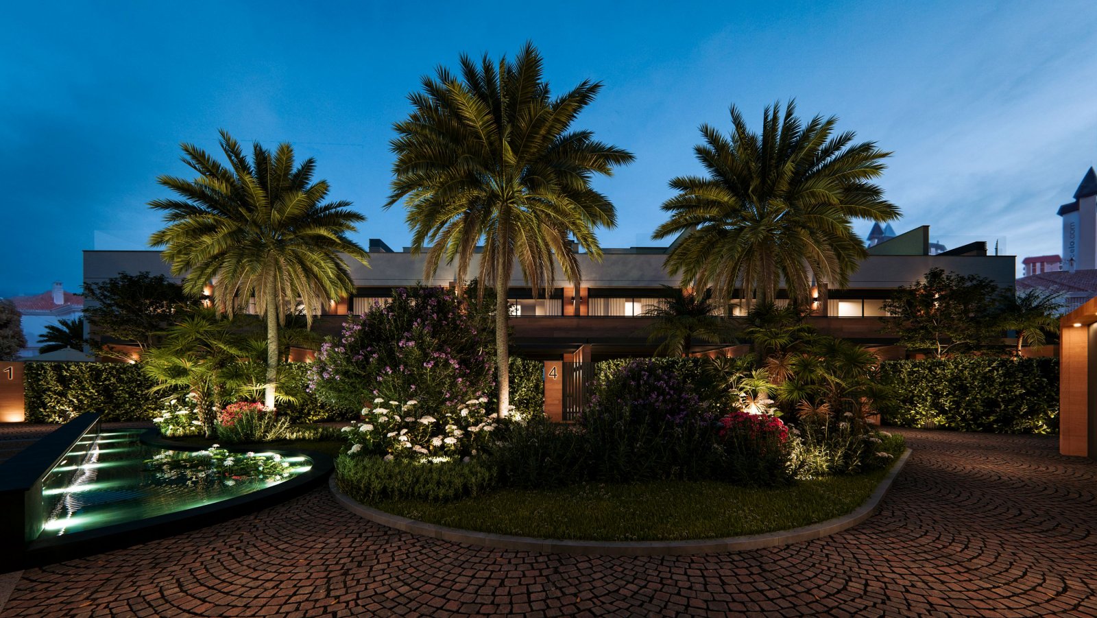 Luxuriöse Stadthäuser, 250 m vom Strand entfernt, mit privatem Pool, Fuengirola