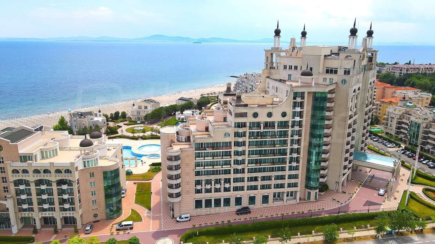 Vollständig möbliertes Ein-Zimmer-Apartment im Sunset Resort, Pomorie Sunset Resort